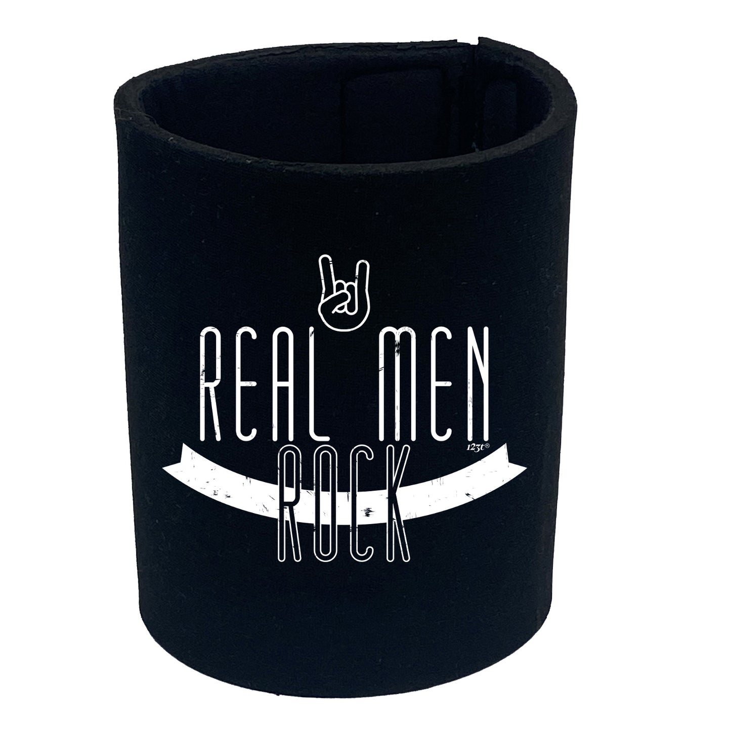 Real Men Rock - Funny Stubby Holder