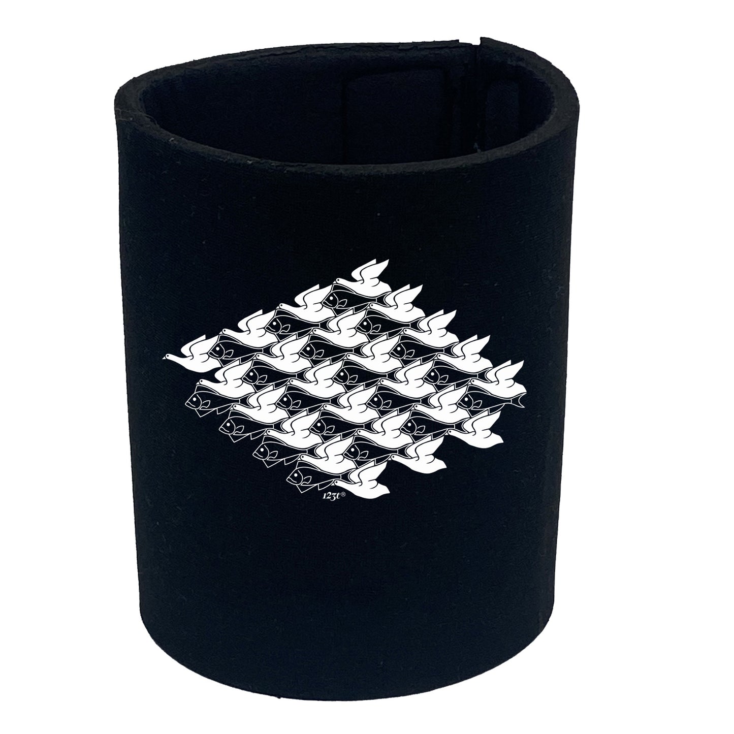 Fish Swan Illusion - Funny Stubby Holder