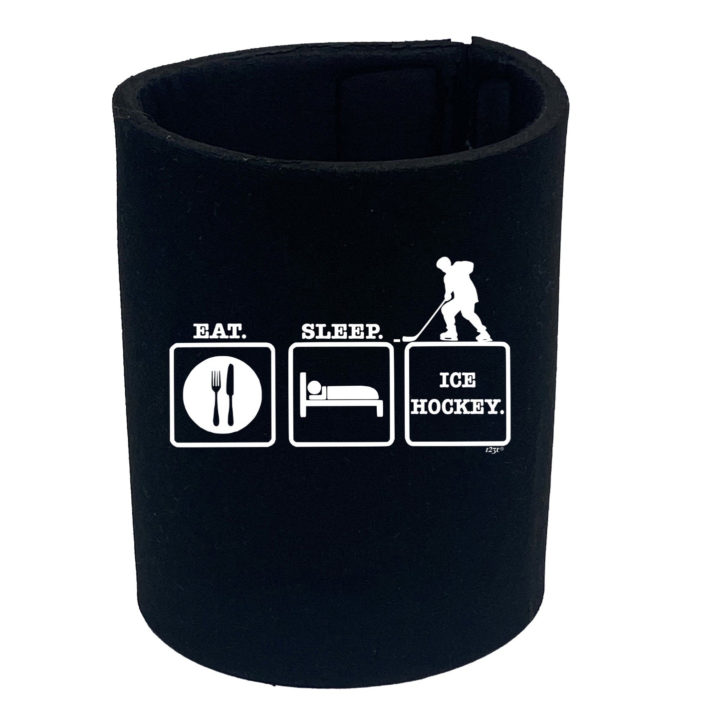 Eat Sleep Ice Hockey - Funny Stubby Holder