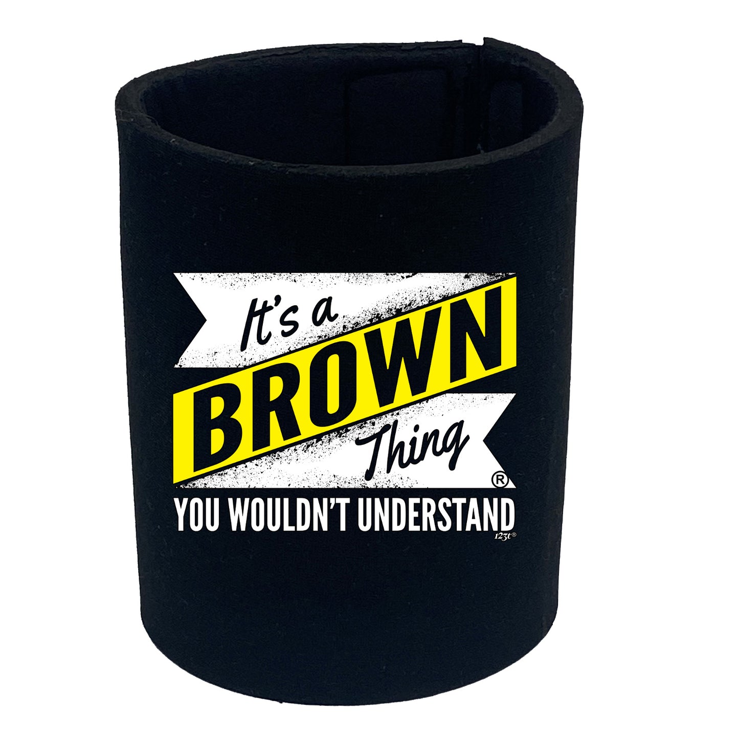 Brown V2 Surname Thing - Funny Stubby Holder