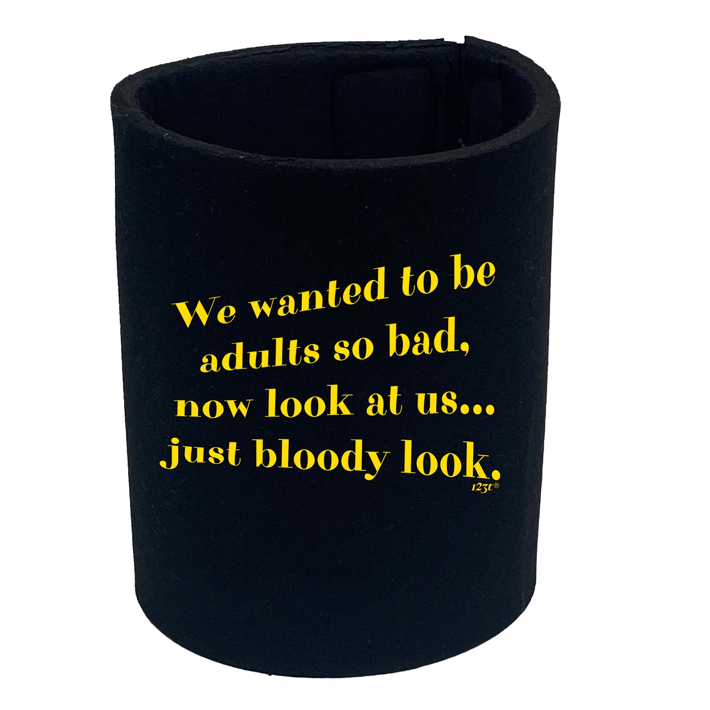 We Wanted To Be Adults So Bad - Funny Stubby Holder