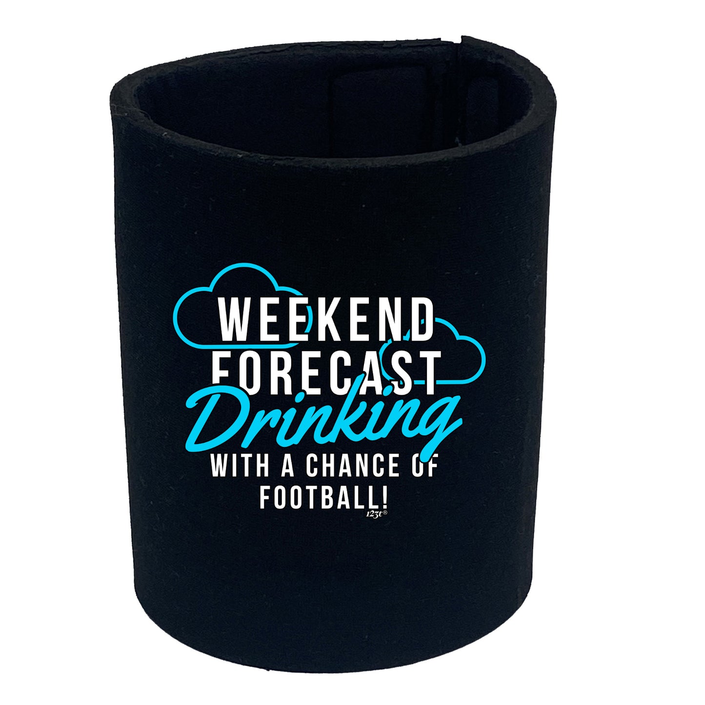 Weekend Forecast Drinking Football - Funny Stubby Holder