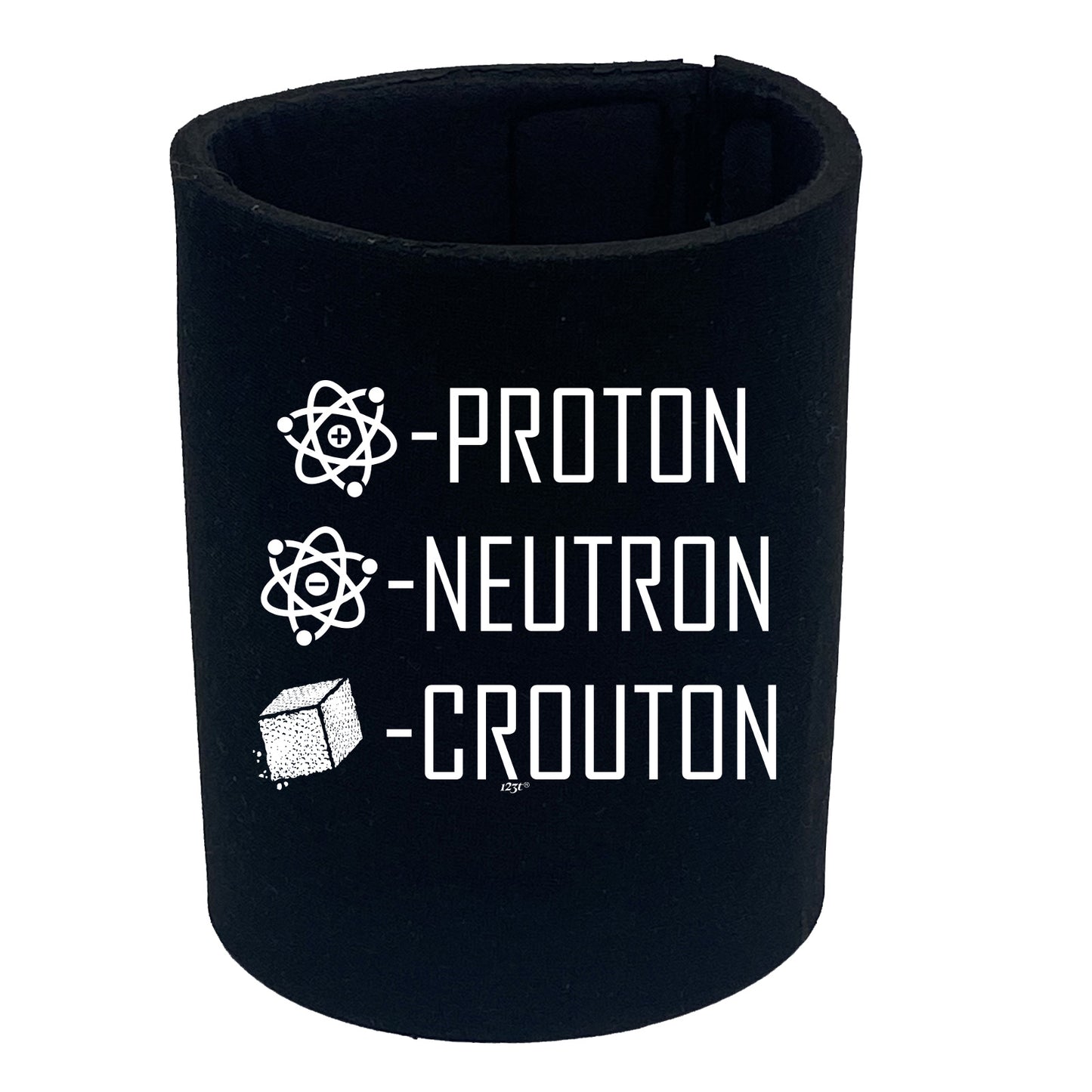 Proton Neutron Crouton - Funny Stubby Holder