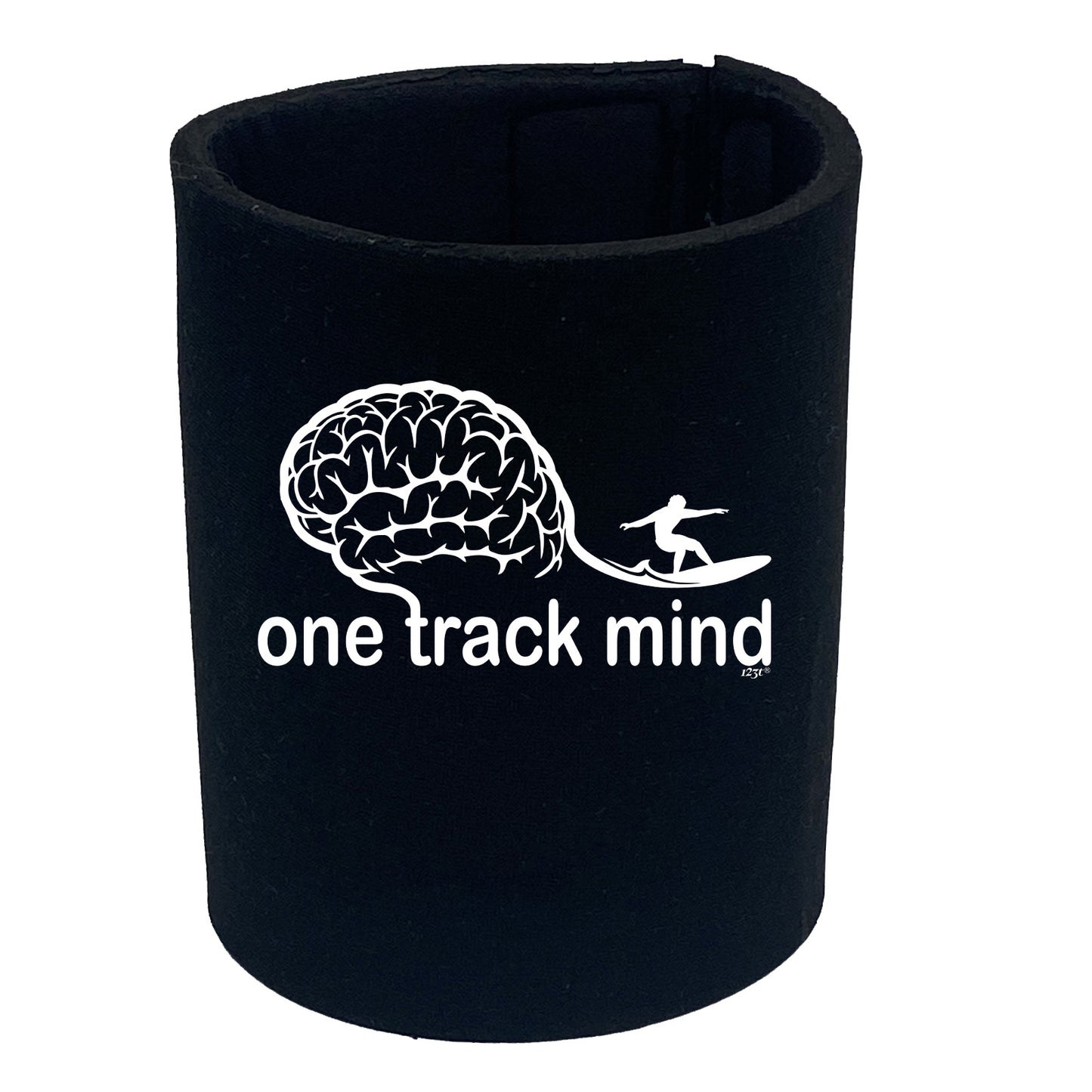 One Track Mind Surf - Funny Stubby Holder