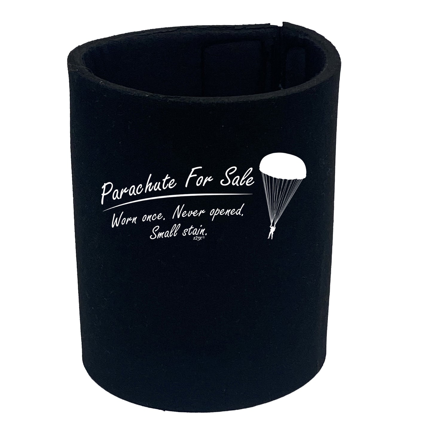 Parachute For Sale Worn Once - Funny Stubby Holder