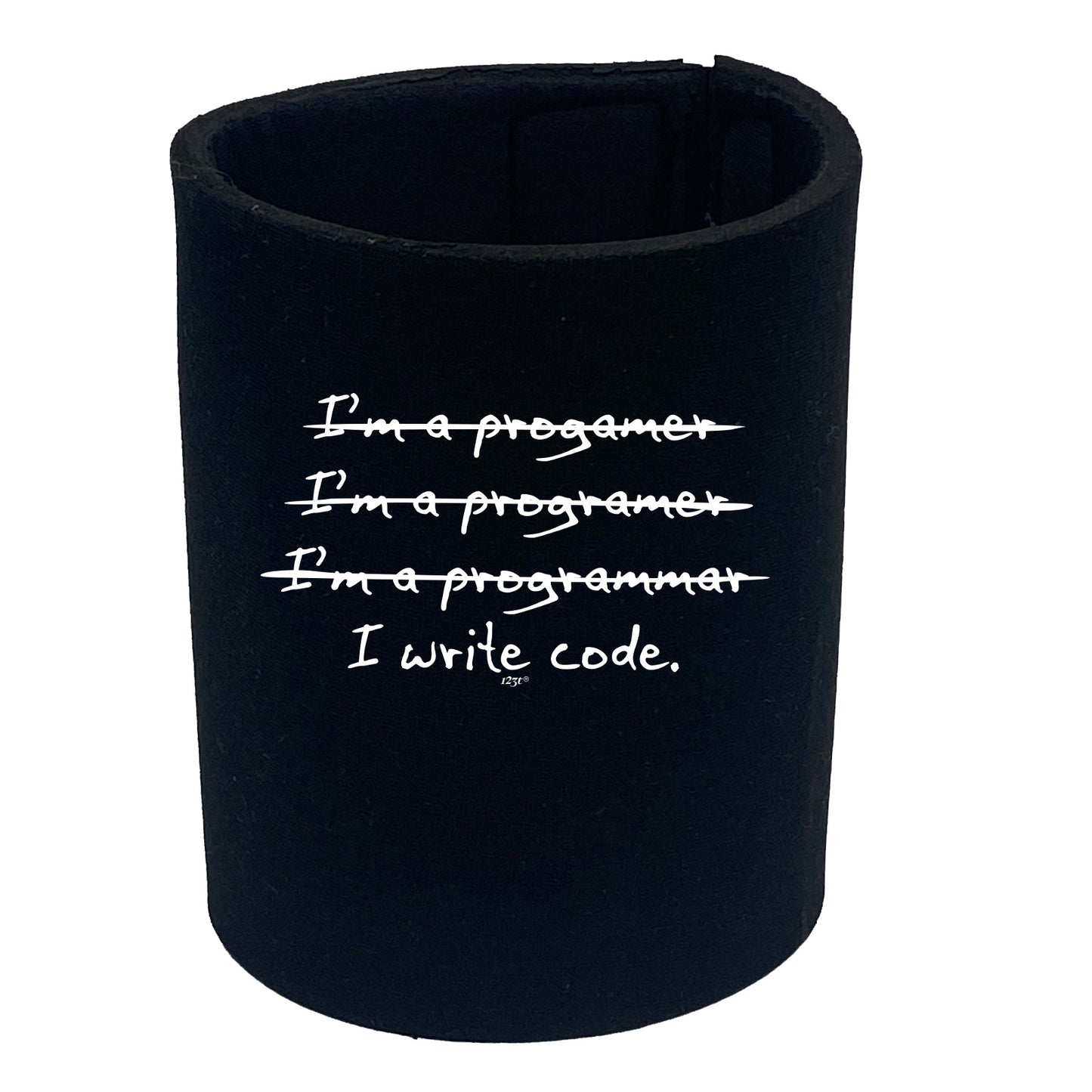 Programmer Write Code - Funny Stubby Holder