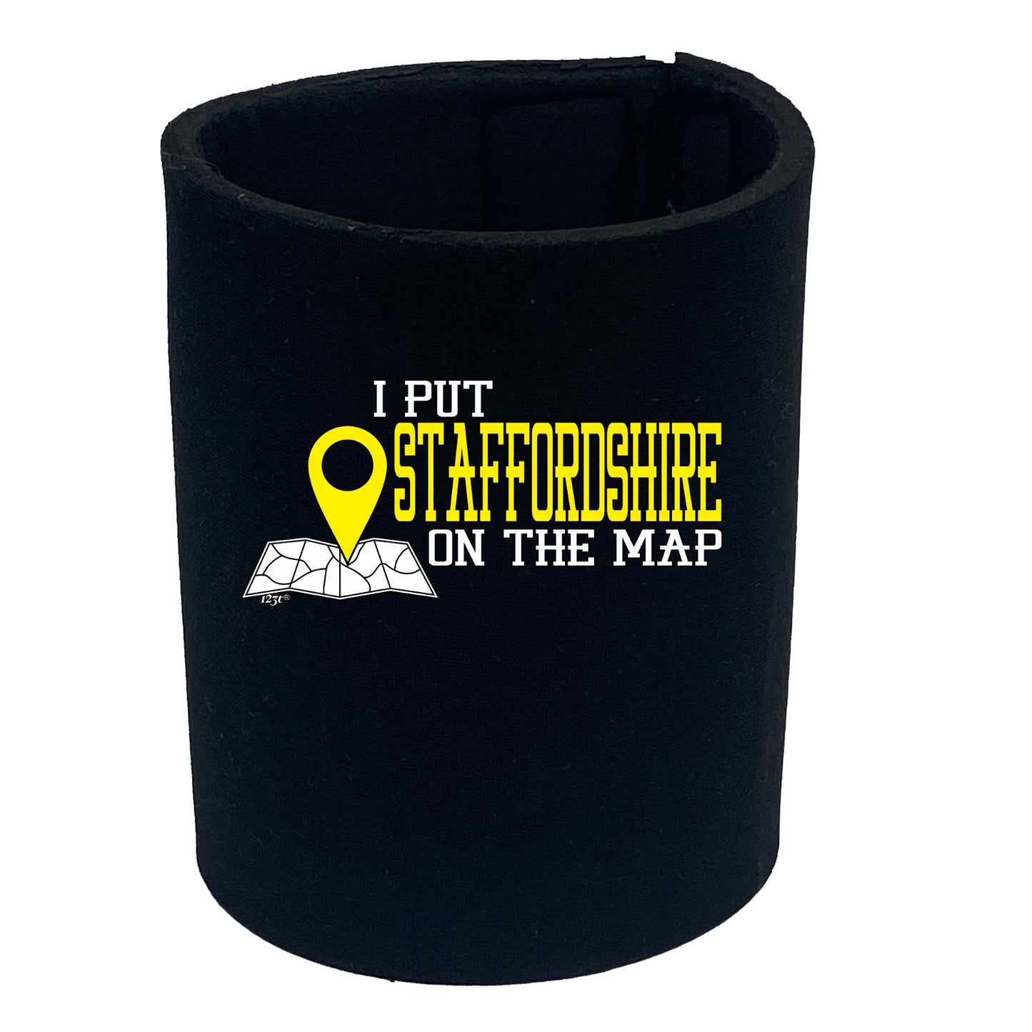 Put On The Map Staffordshire - Funny Stubby Holder