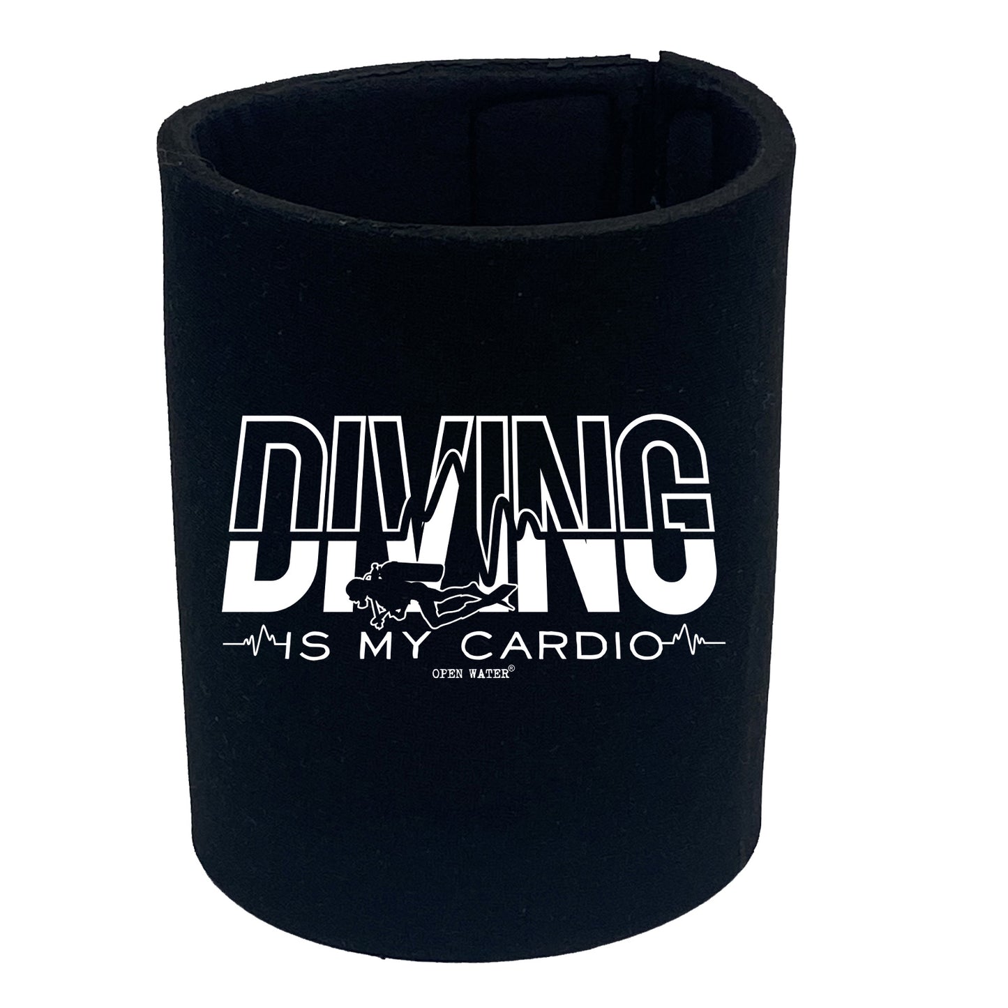 Ow Diving Is My Cardio - Funny Stubby Holder