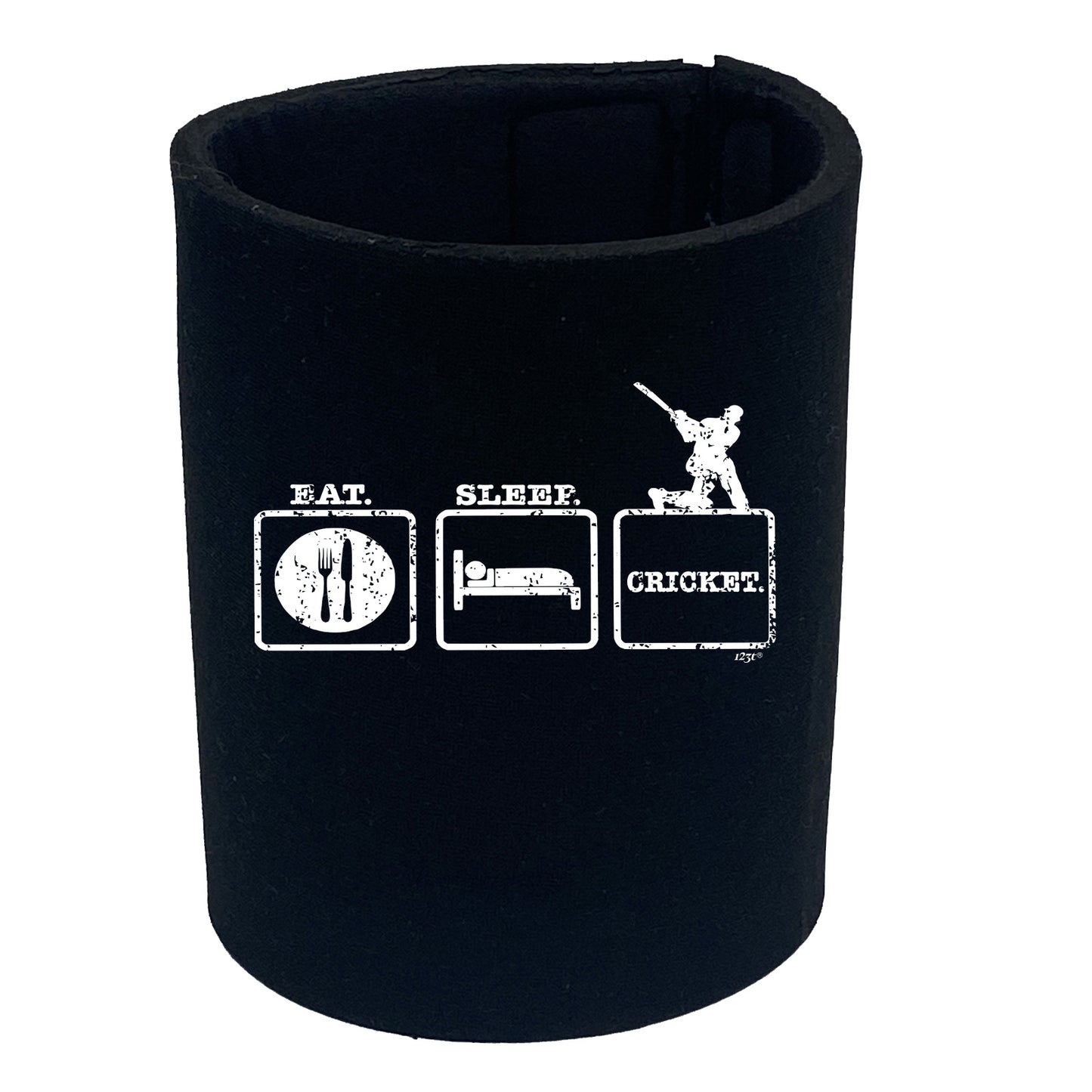 Eat Sleep Cricket - Funny Stubby Holder