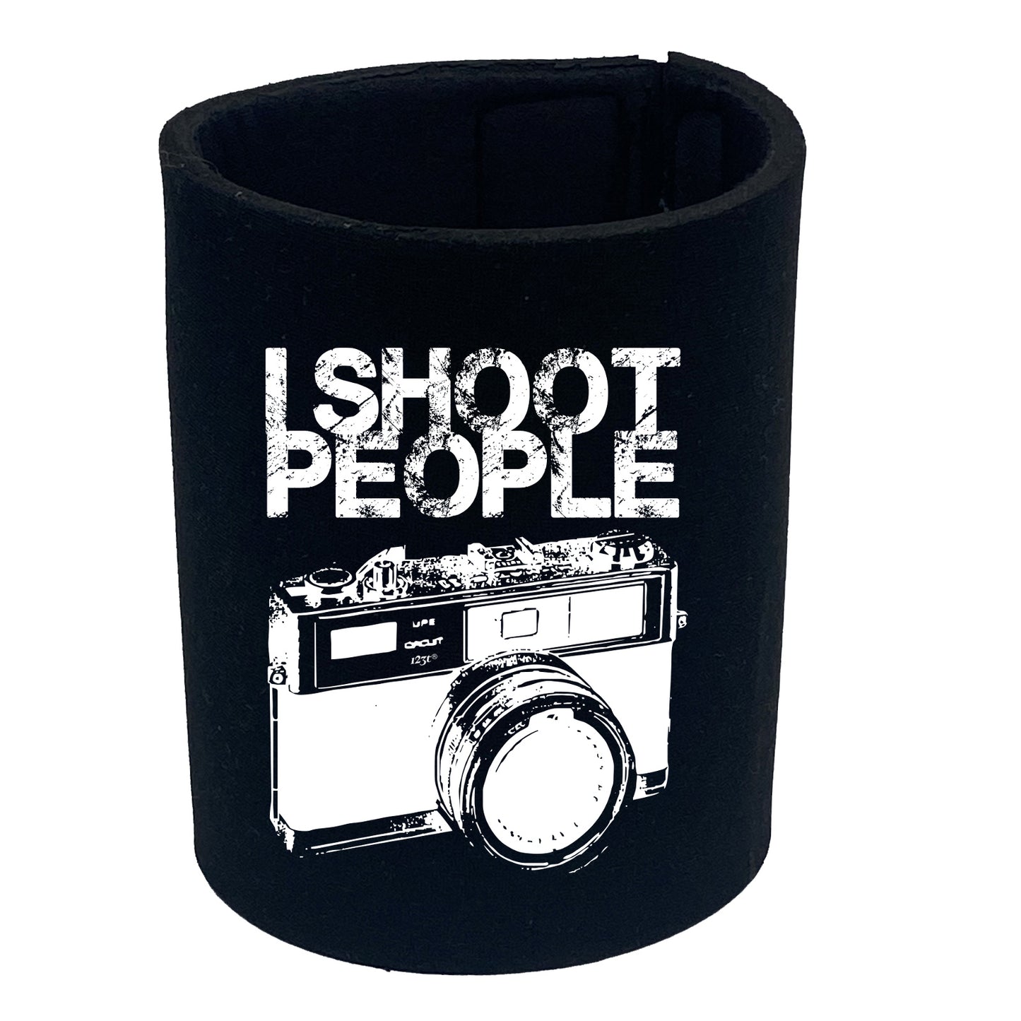 Shoot People White - Funny Stubby Holder