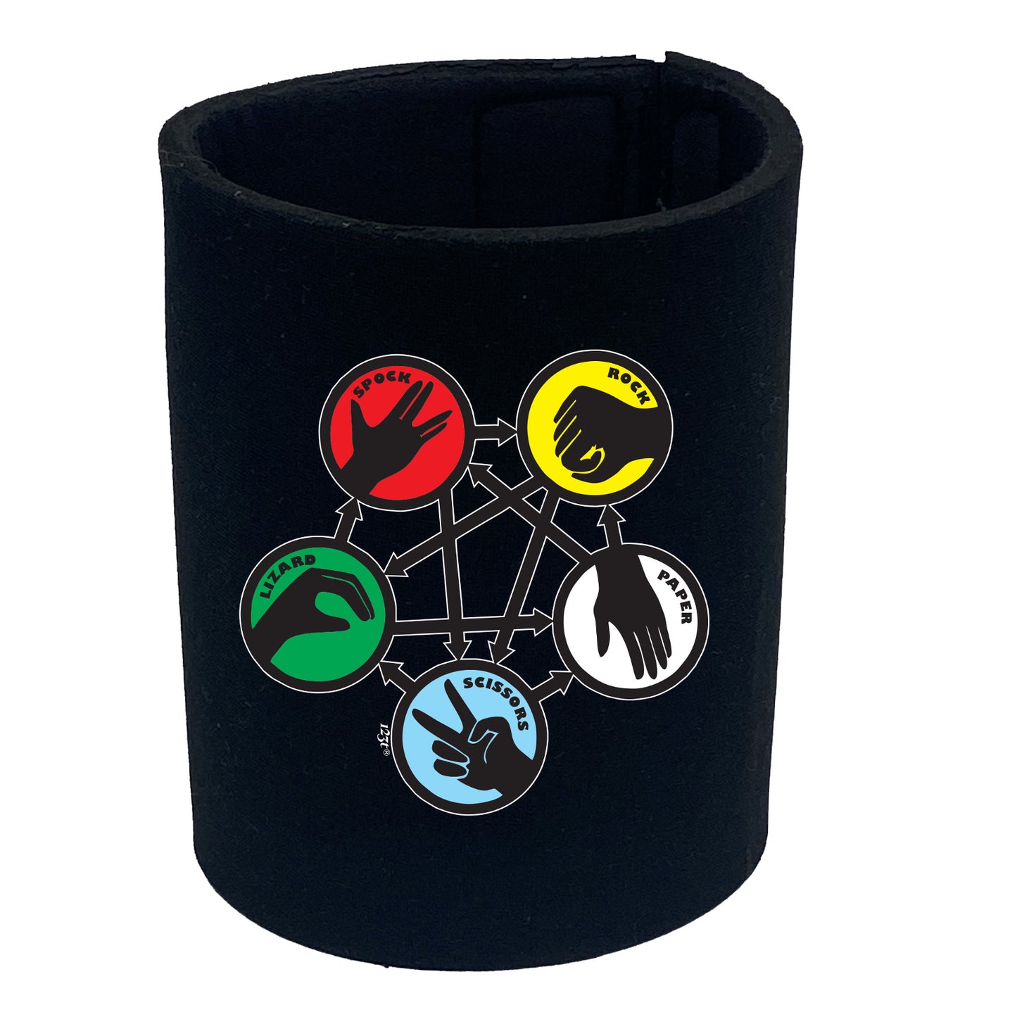 Rock Spock Colour - Funny Stubby Holder