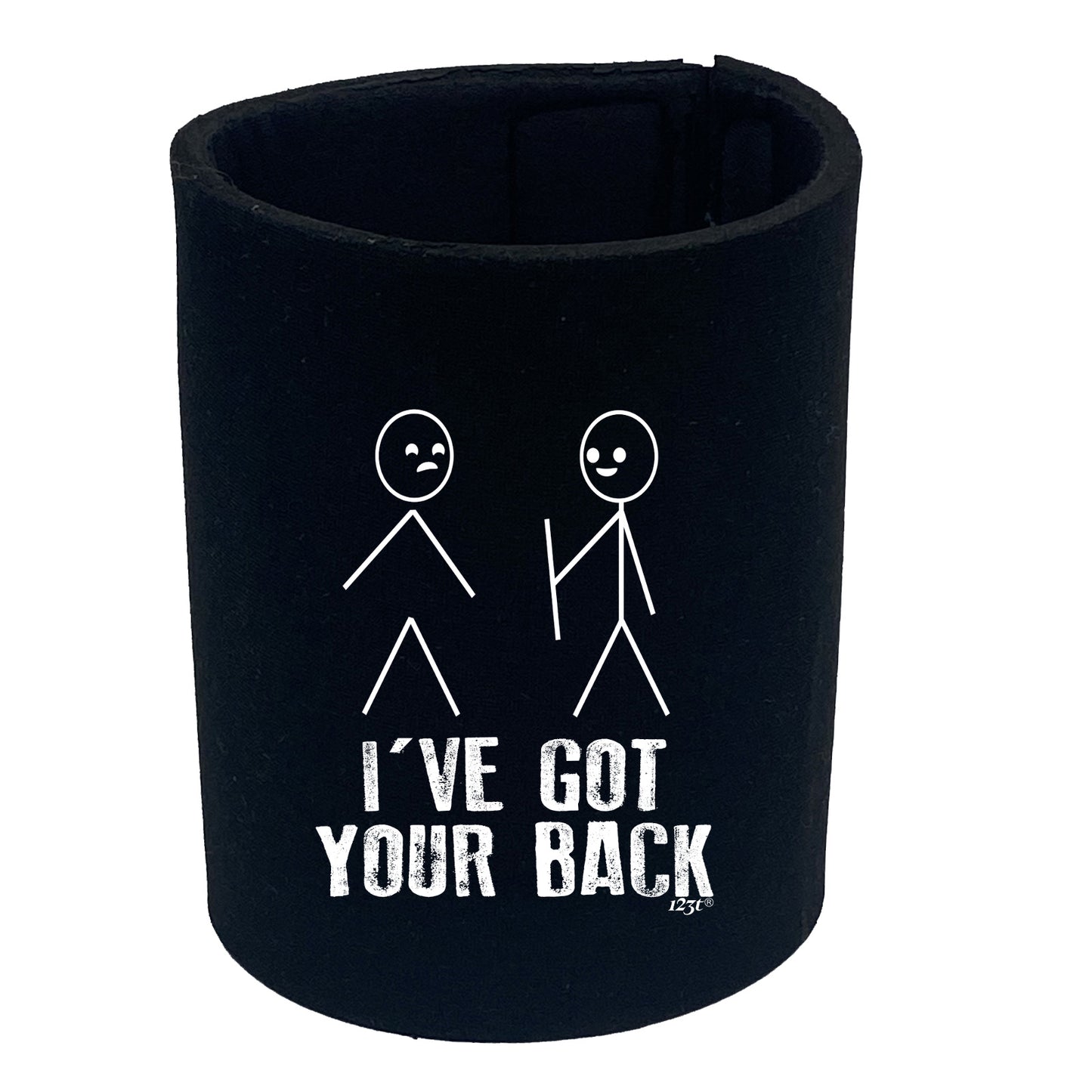 Ive Got Your Back Stickmen - Funny Stubby Holder