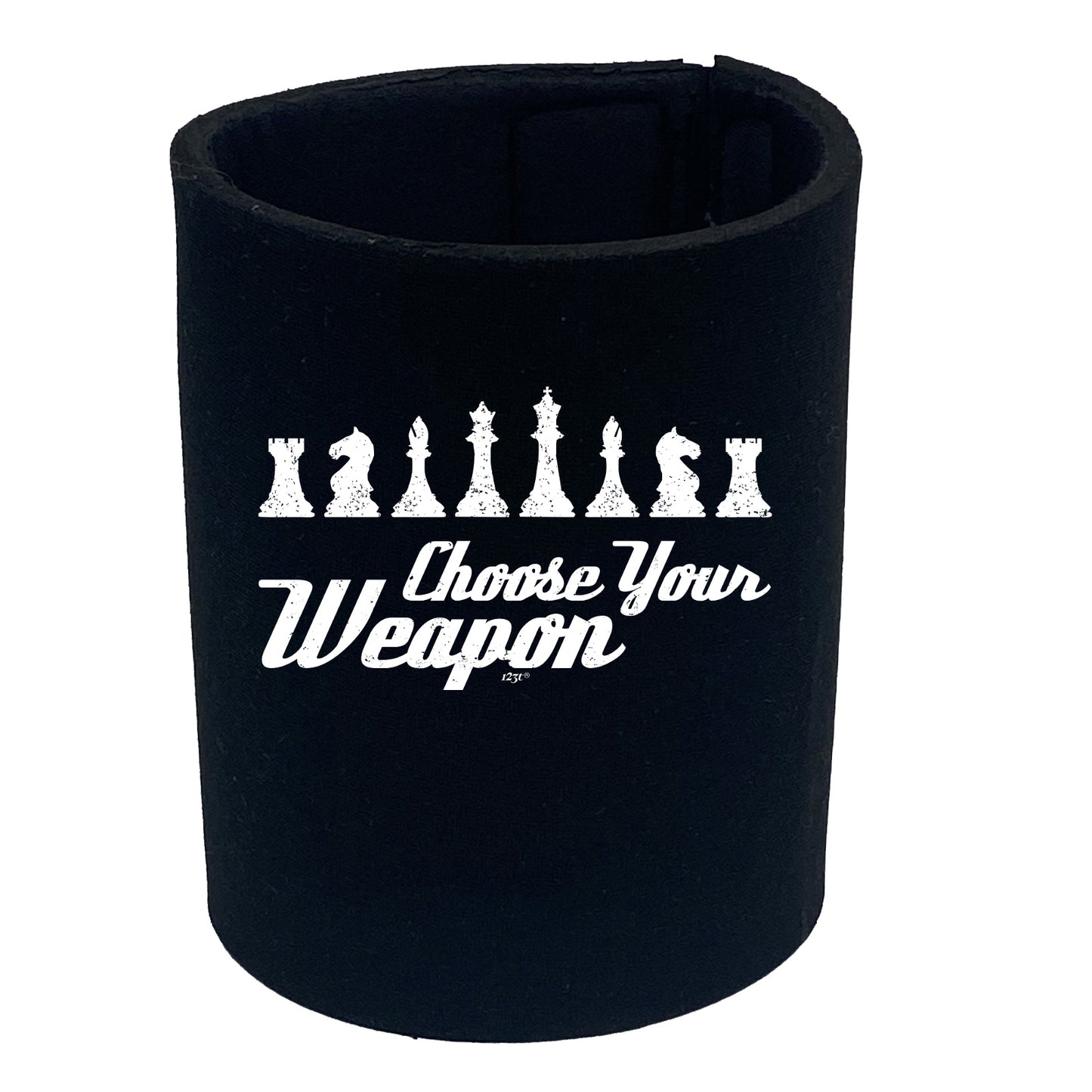 Chess Choose Your Weapon - Funny Stubby Holder