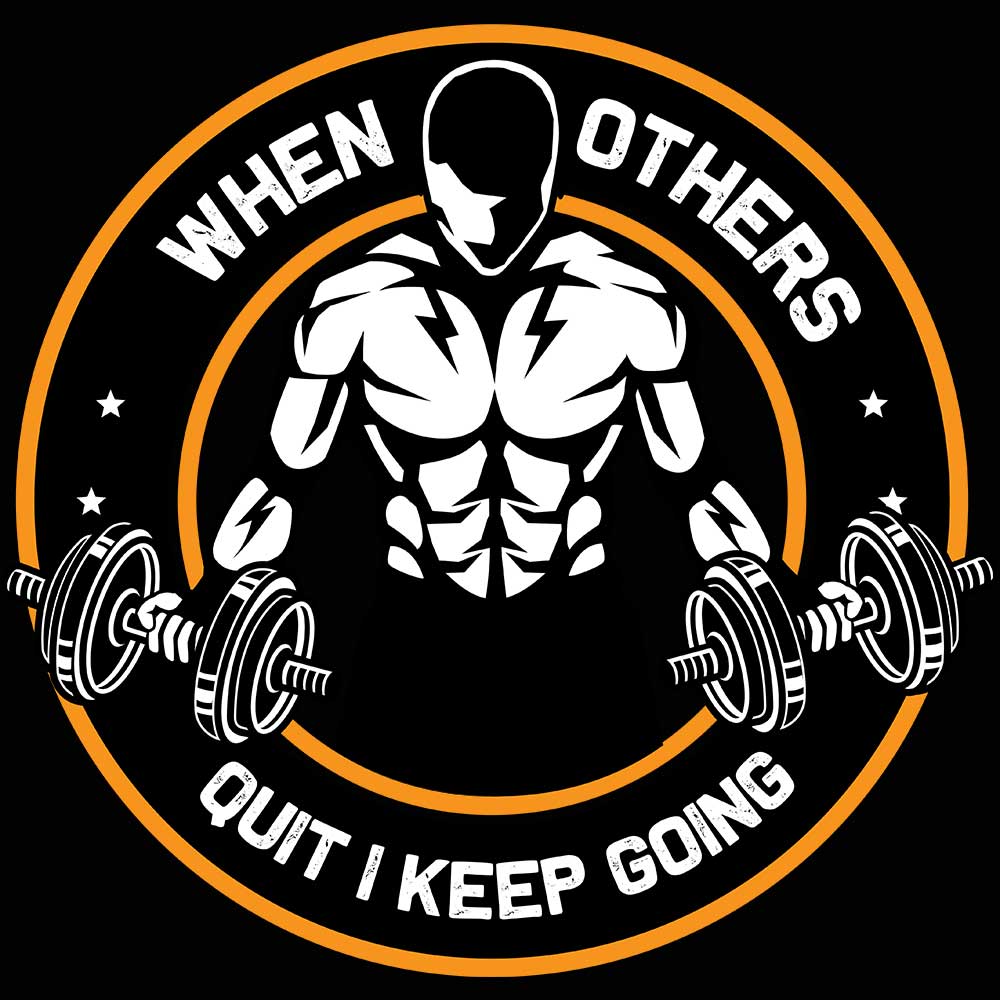 When Others Quite I Keep Going Gym Bodybuilding - Mens 123t Funny T-Shirt Tshirts