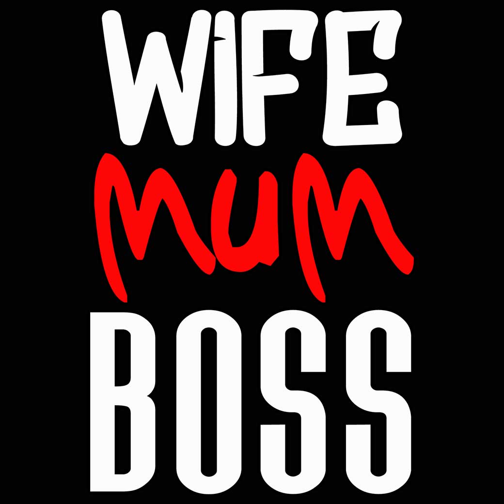 Wife Mum Boss Mother Mothers Day - Mens 123t Funny T-Shirt Tshirts
