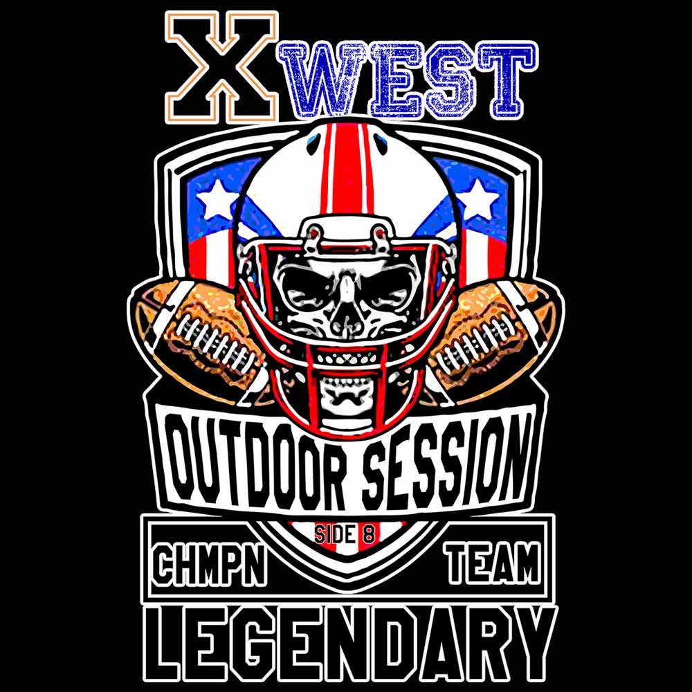Xwest Side 8 Outdoor Session Legendary American Football Gridiron - Mens 123t Funny T-Shirt Tshirts