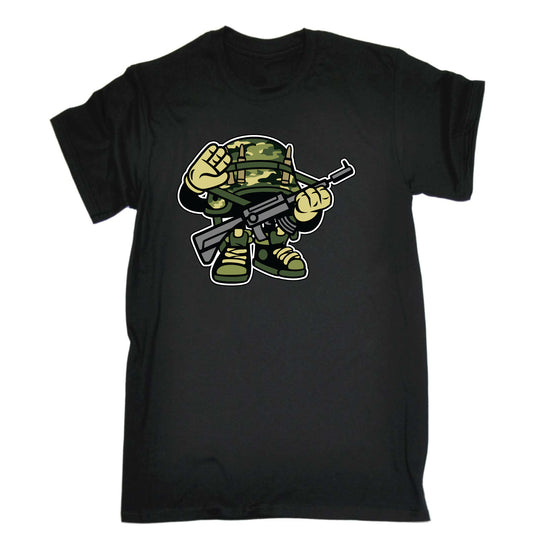 Soldier Cartoon Army - Mens Funny T-Shirt Tshirts