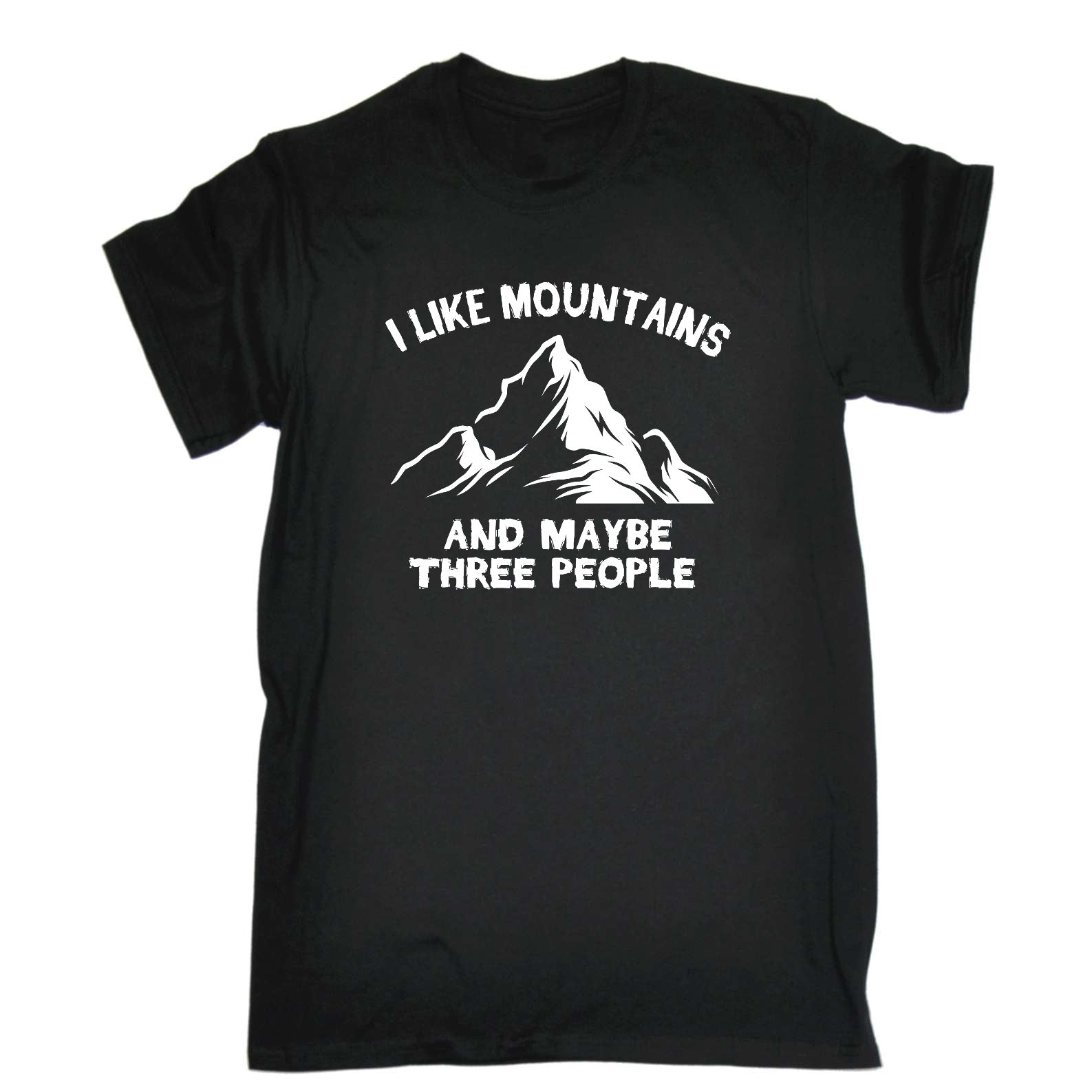 I Live Mountains And 3 People Mountain Climbing - Mens Funny T-Shirt Tshirts
