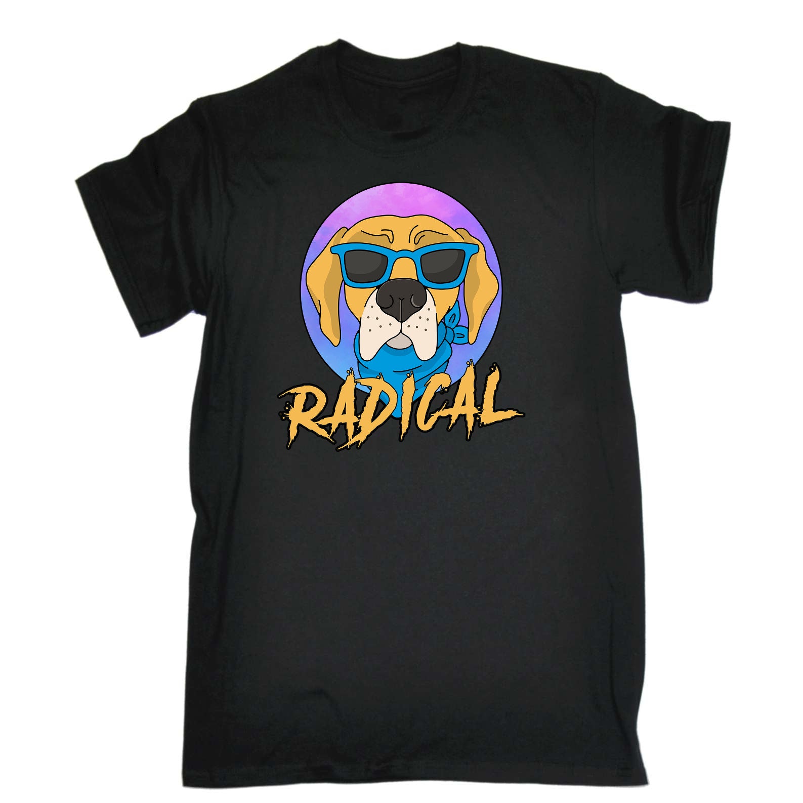 Radical Dog Dogs Pet Animal - Mens Funny T-Shirt Tshirts