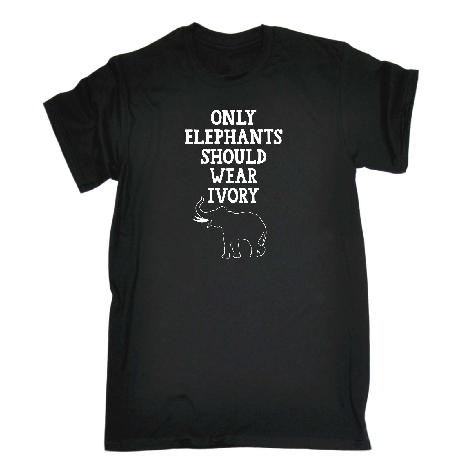 Only Elephants Should Wear Ivory Elephant - Mens Funny T-Shirt Tshirts
