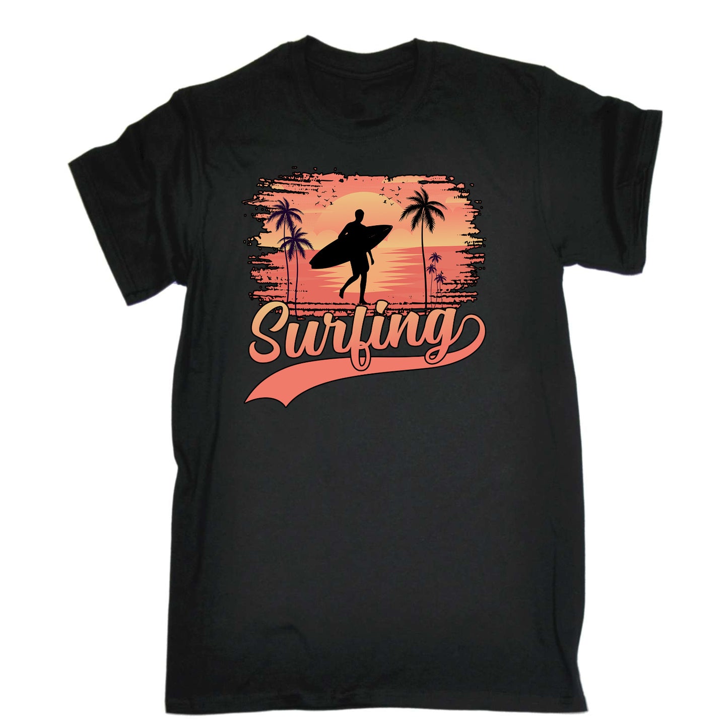 Surfing Summer Surf - Mens Funny T-Shirt Tshirts