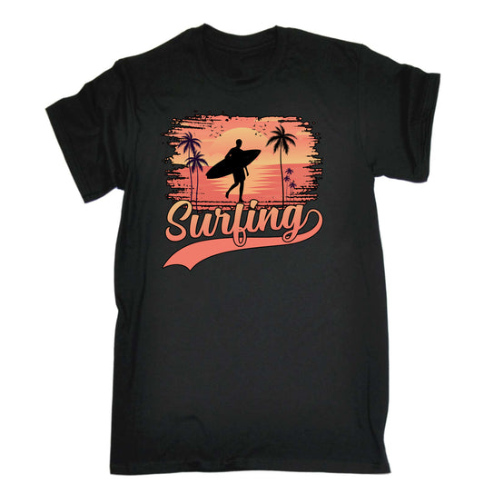 Surfing Summer Surf - Mens Funny T-Shirt Tshirts