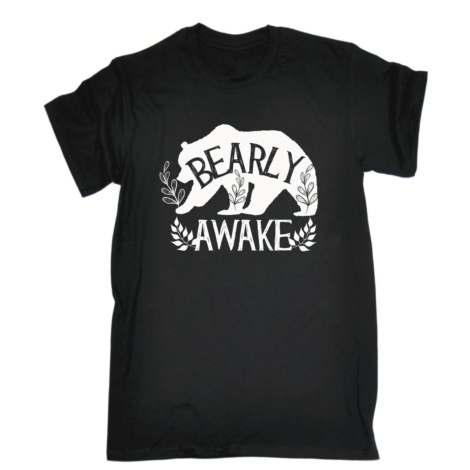 Bear Barly Awake - Mens Funny T-Shirt Tshirts