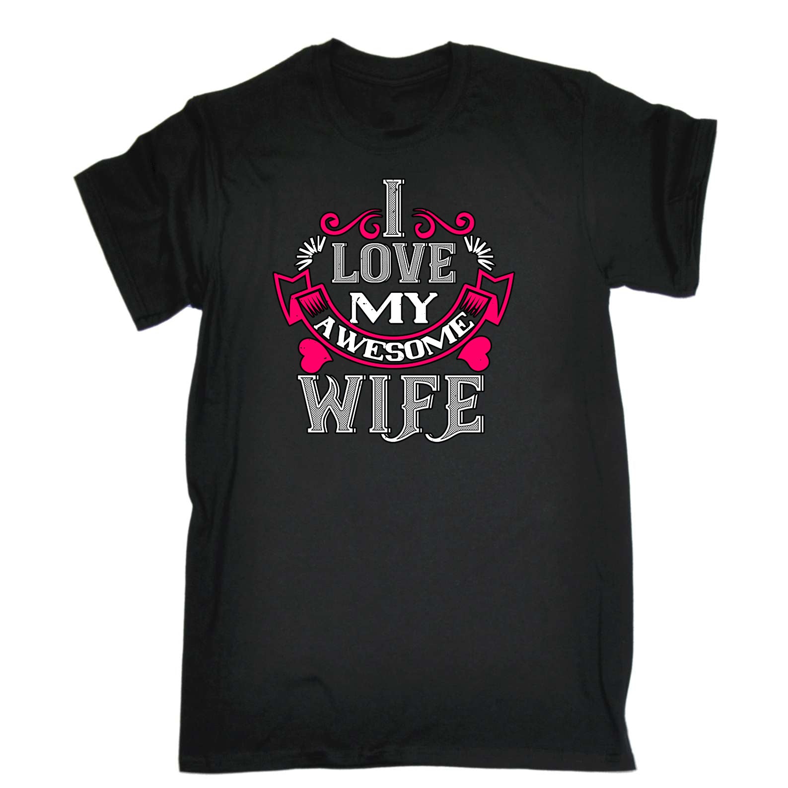 I Love My Awesome Wife Valentine - Mens Funny T-Shirt Tshirts