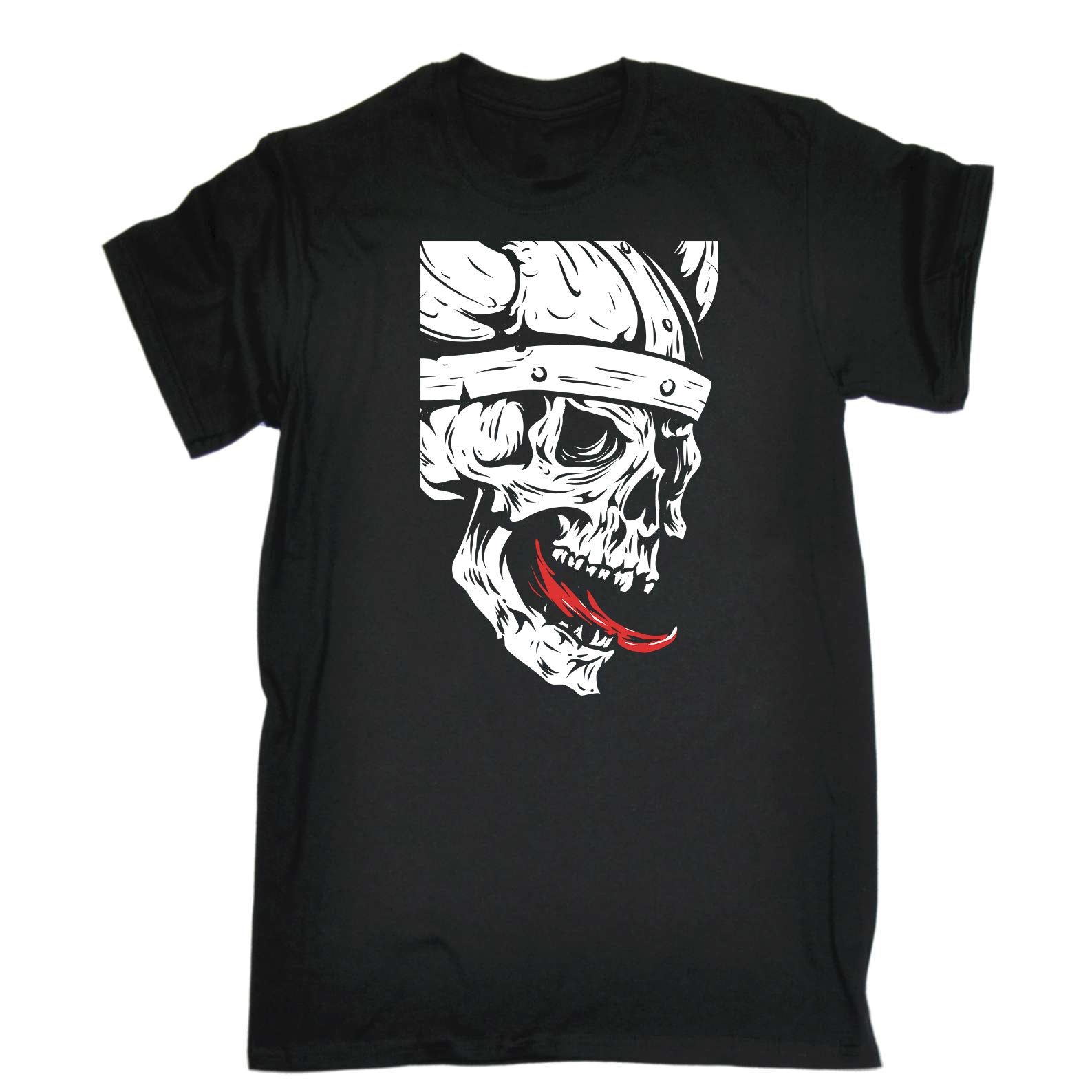 Viking Skull - Mens Funny T-Shirt Tshirts