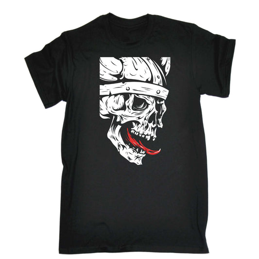 Viking Skull - Mens Funny T-Shirt Tshirts