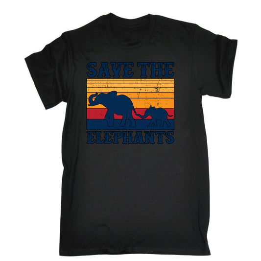 Save The Elephants Animal - Mens Funny T-Shirt Tshirts