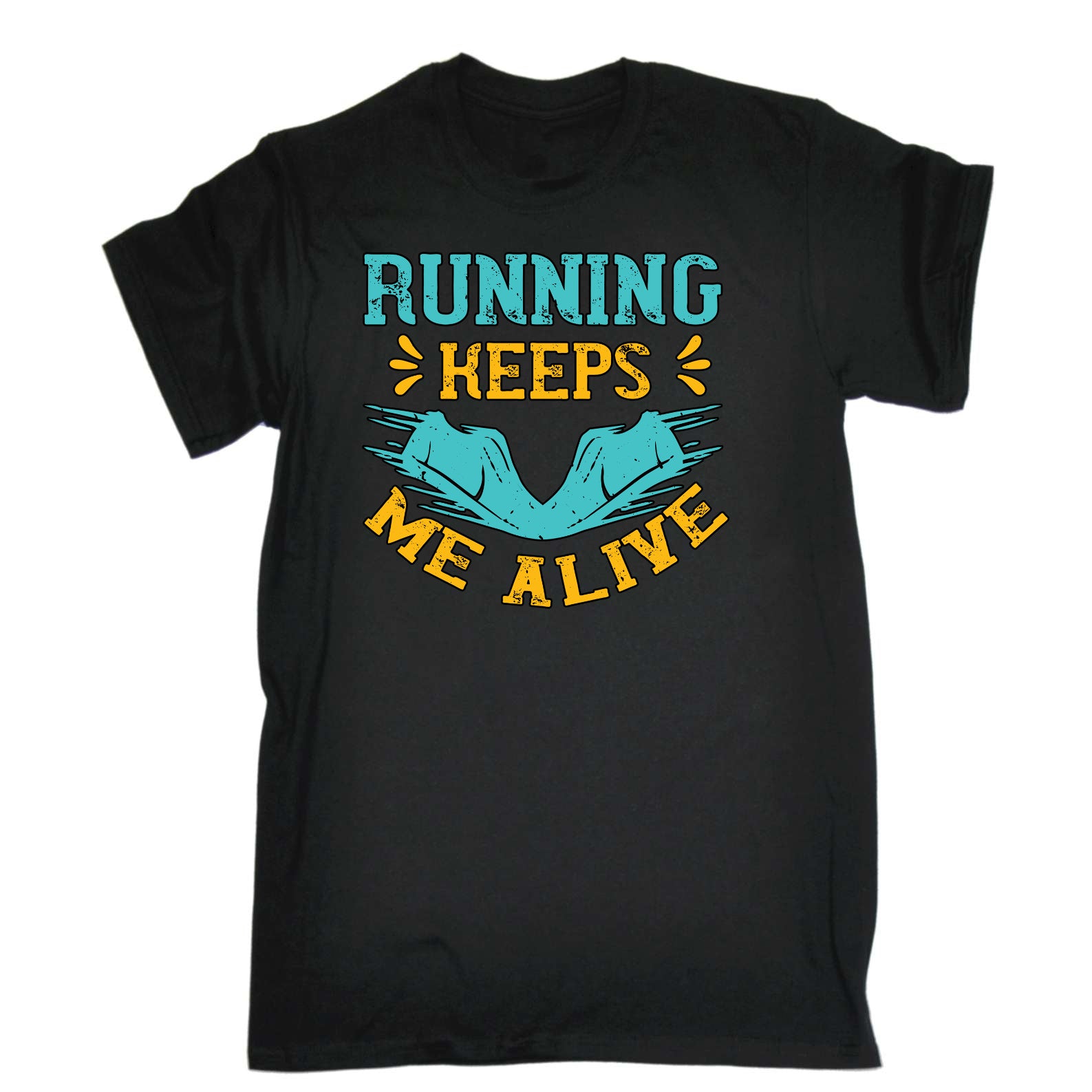 Running Keeps Me Alive Run - Mens Funny T-Shirt Tshirts