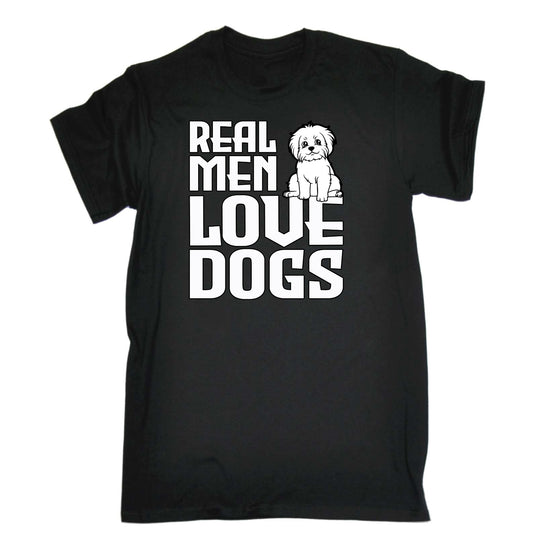 Real Men Love Dogs Dog Animal Pet - Mens Funny T-Shirt Tshirts