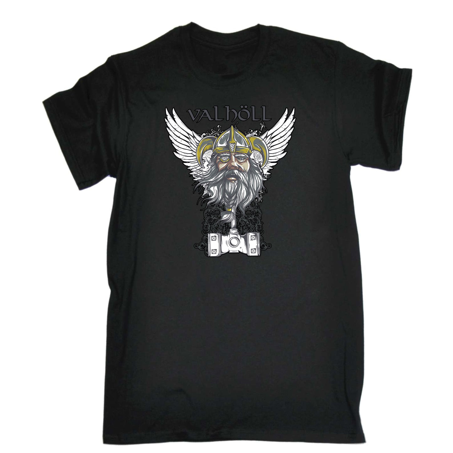 Valholl Vicking - Mens Funny T-Shirt Tshirts