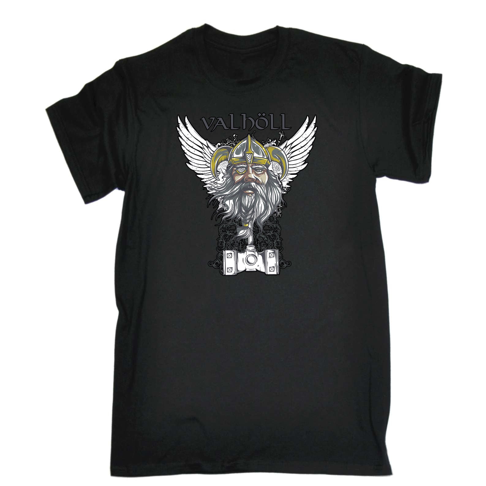 Valholl Vicking - Mens Funny T-Shirt Tshirts