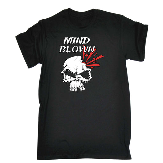Mind Blown Skull - Mens Funny T-Shirt Tshirts