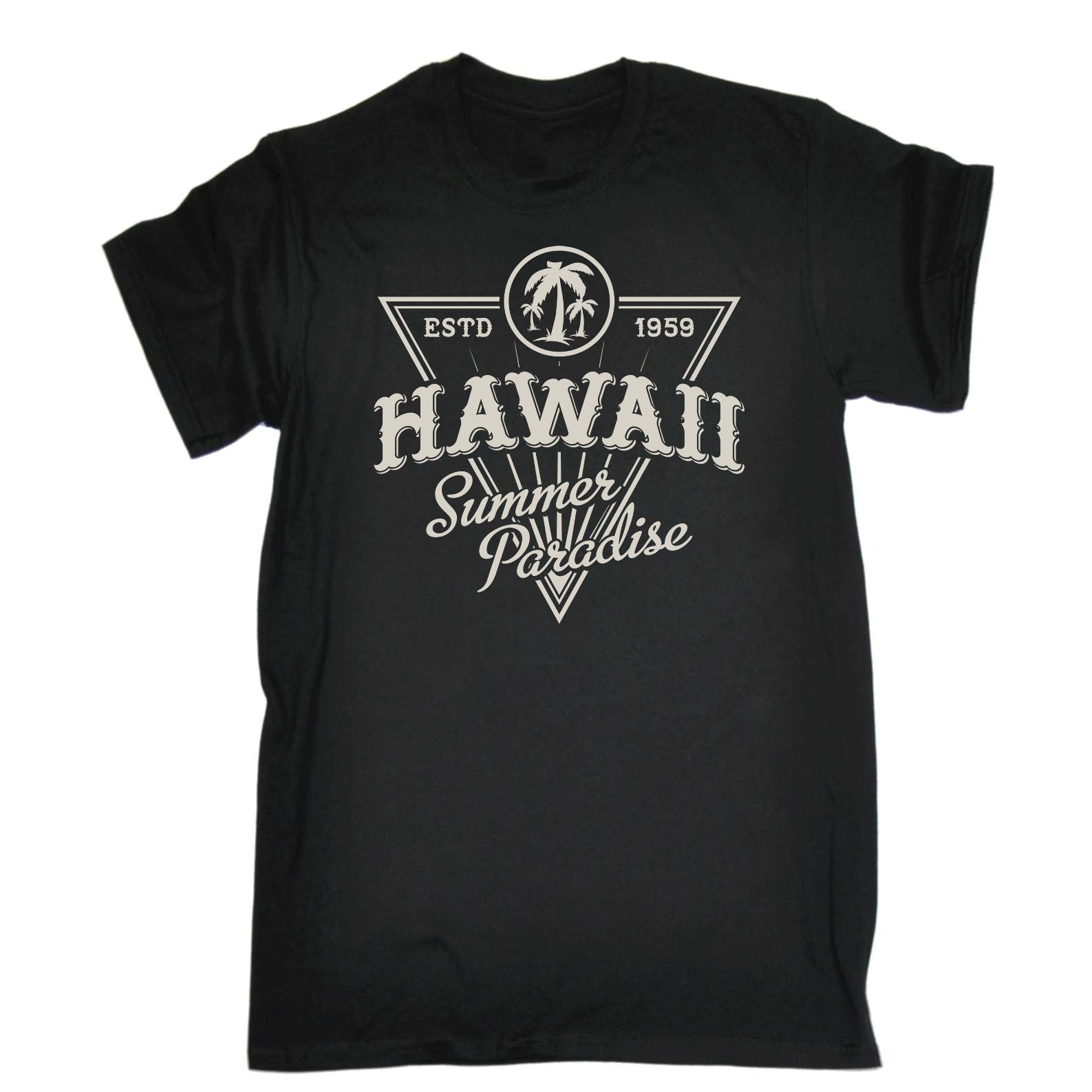 Hawaii Beach Summer Paradise - Mens Funny T-Shirt Tshirts