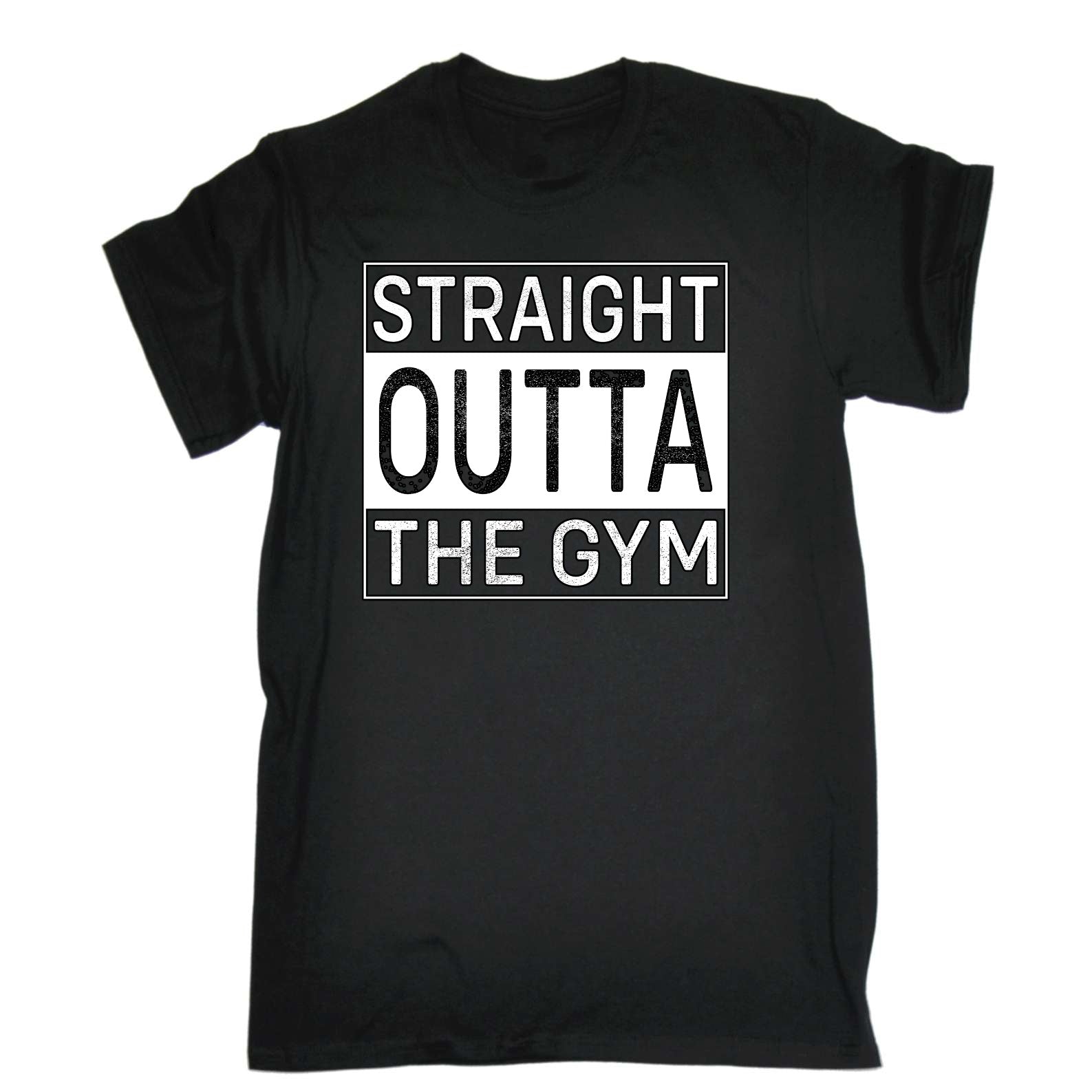 Straight Outta The Gym Bodybuilding Weights - Mens Funny T-Shirt Tshirts