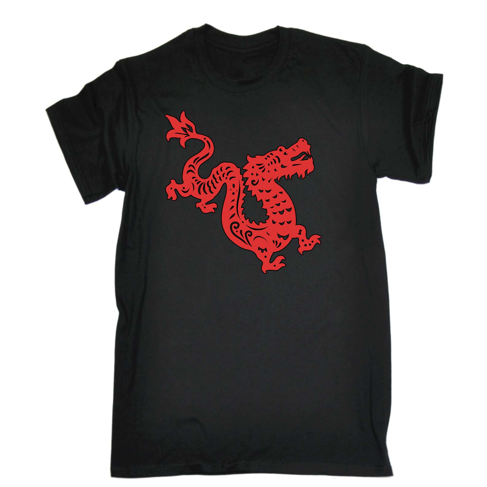 Red Dragon - Mens Funny T-Shirt Tshirts
