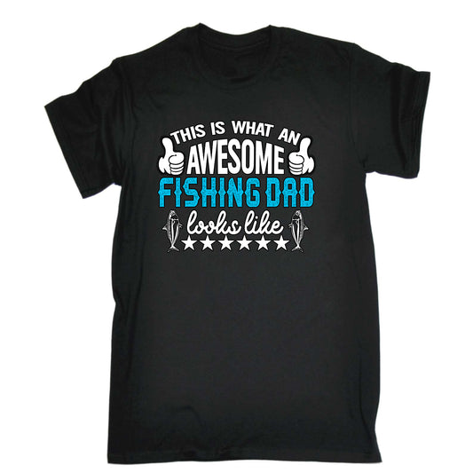 This Is What An Awesome Fishing Dad Looks Like - Mens Funny T-Shirt Tshirts