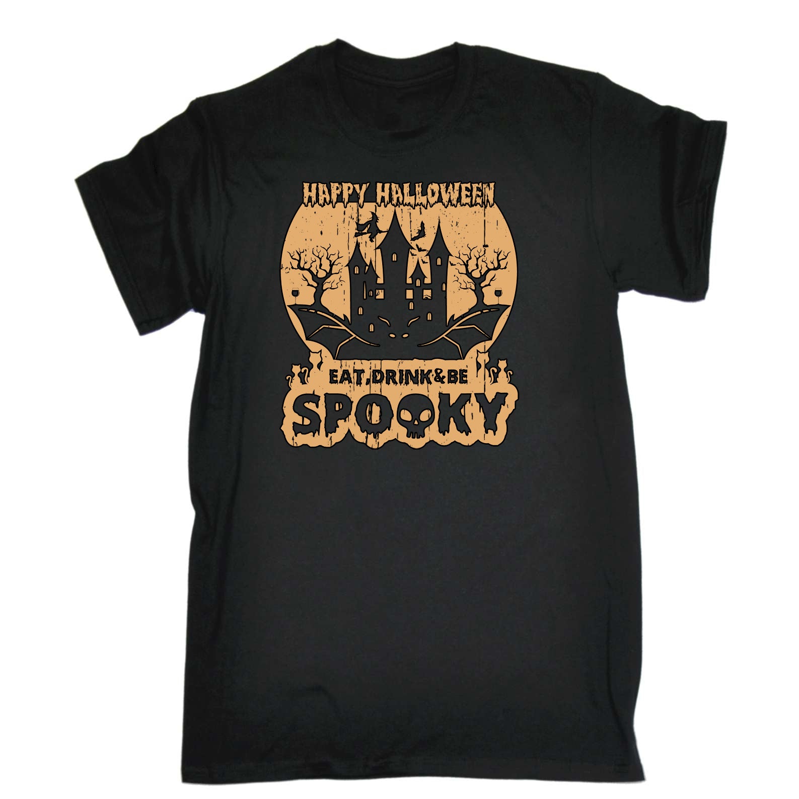Happy Halloween Eat Dink And Be Spooky - Mens Funny T-Shirt Tshirts