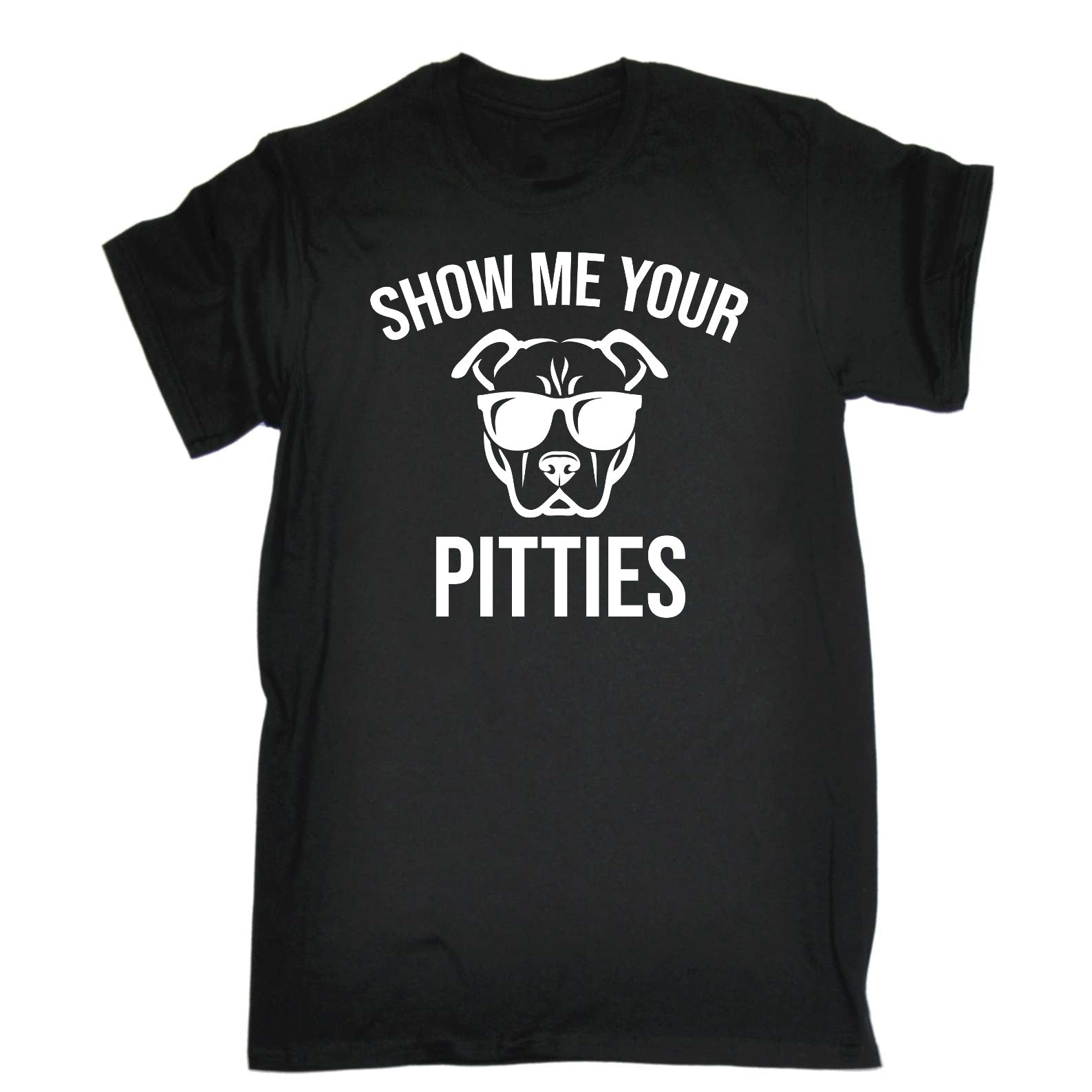 Show Me Your Pitties Animal Pitbul Dog - Mens Funny T-Shirt Tshirts