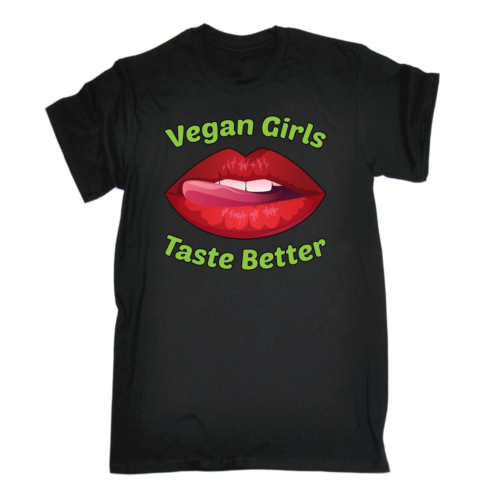 Vegan Girls Taste Better - Mens Funny T-Shirt Tshirts