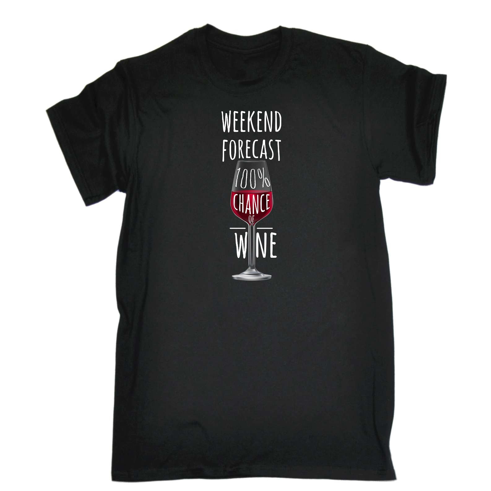 Weekend Forecast Wine Alcohol Drinking - Mens Funny T-Shirt Tshirts