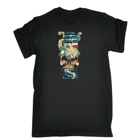 Temple Skull Koi - Mens Funny T-Shirt Tshirts