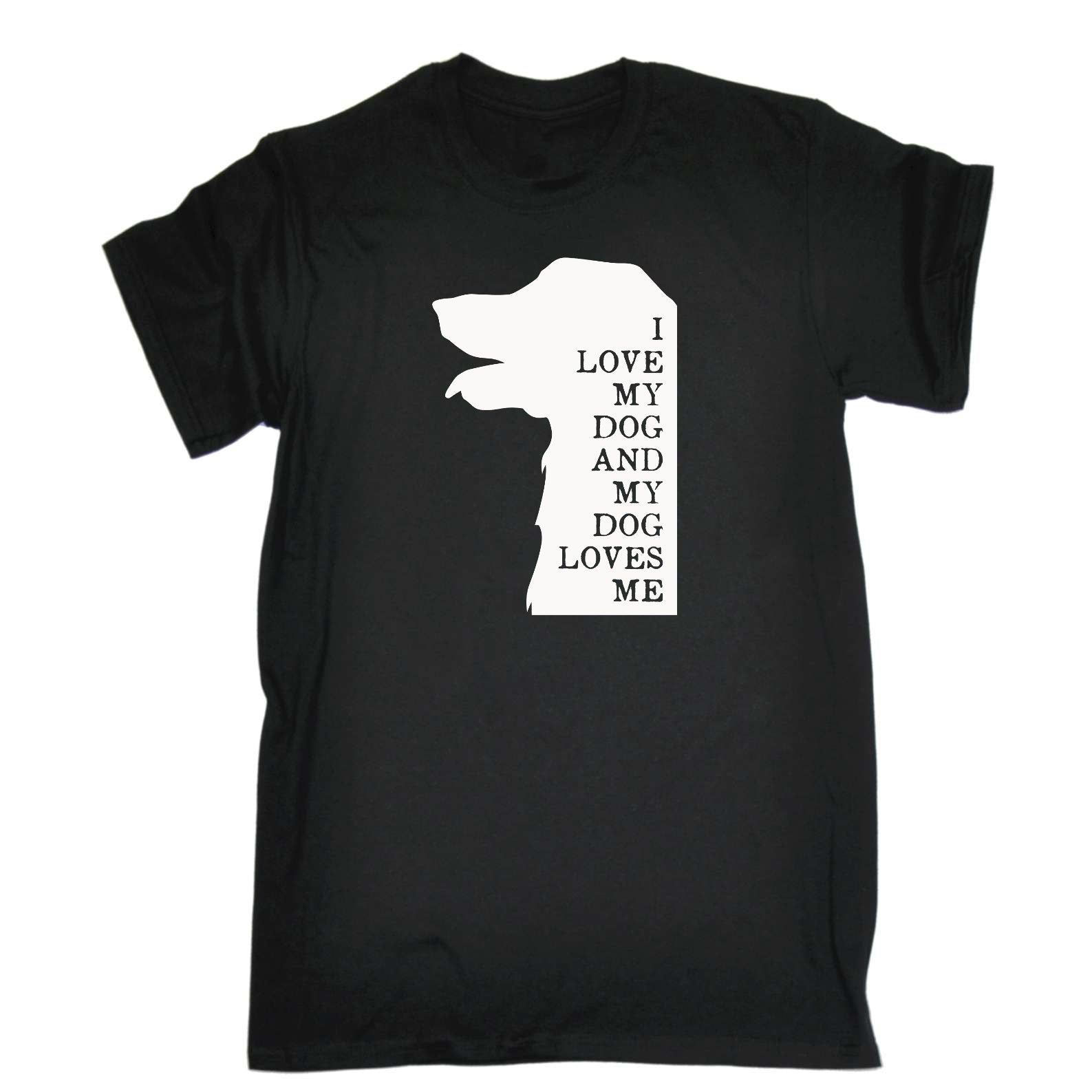 I Love My Dog And My Dog Loves Me Dogs Animal - Mens Funny T-Shirt Tshirts