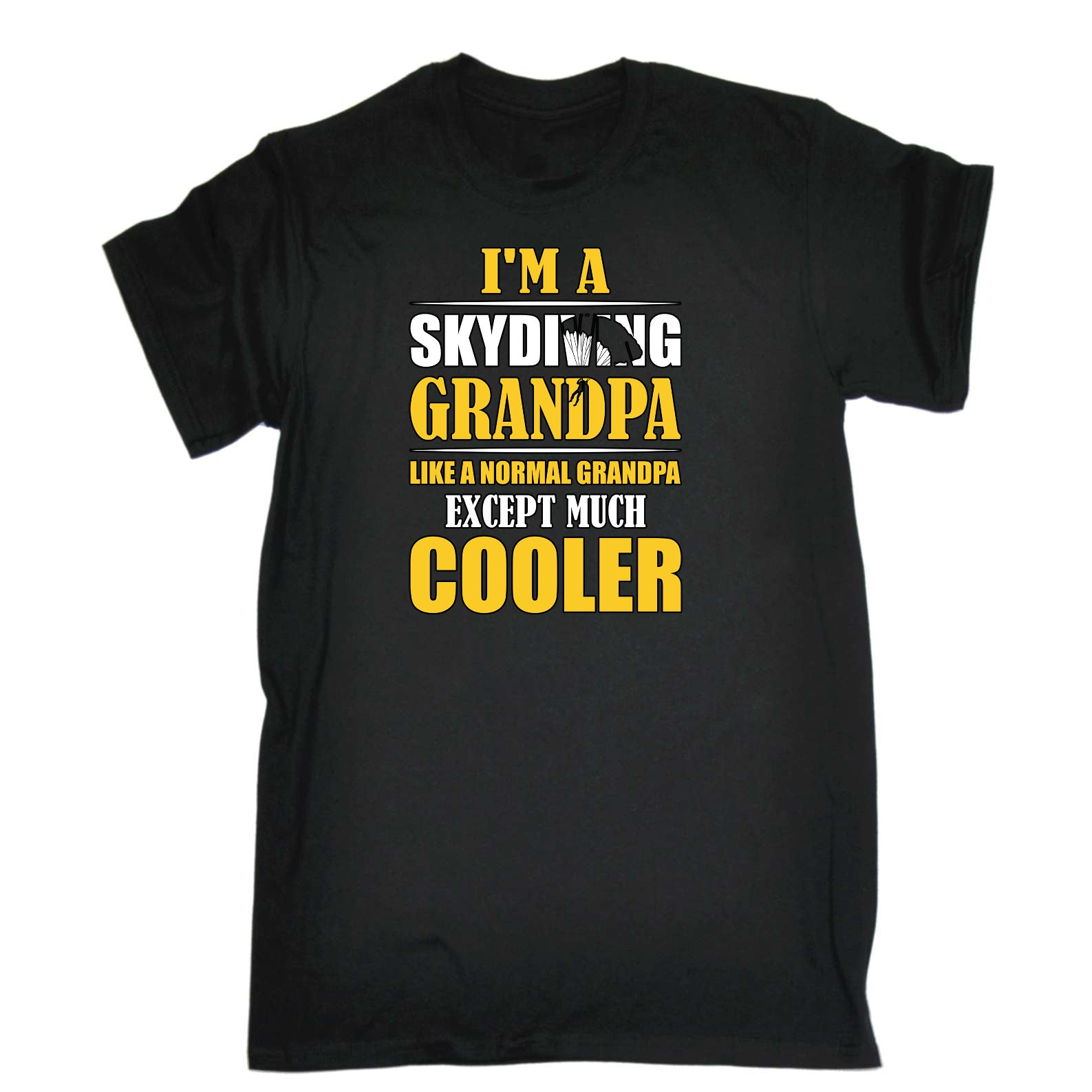 Skydiving Grandpa Much Cooler - Mens Funny T-Shirt Tshirts