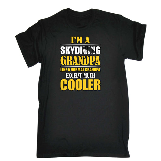 Skydiving Grandpa Much Cooler - Mens Funny T-Shirt Tshirts