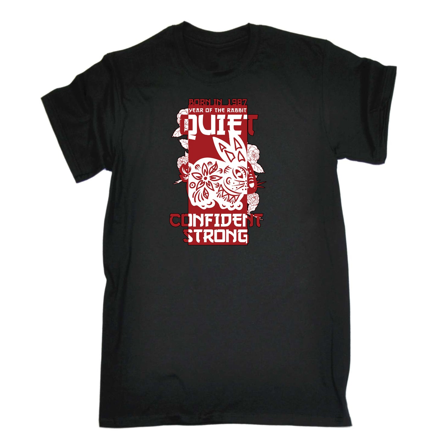 Born In 1987 Year Of The Rabbit Birthday - Mens Funny T-Shirt Tshirts