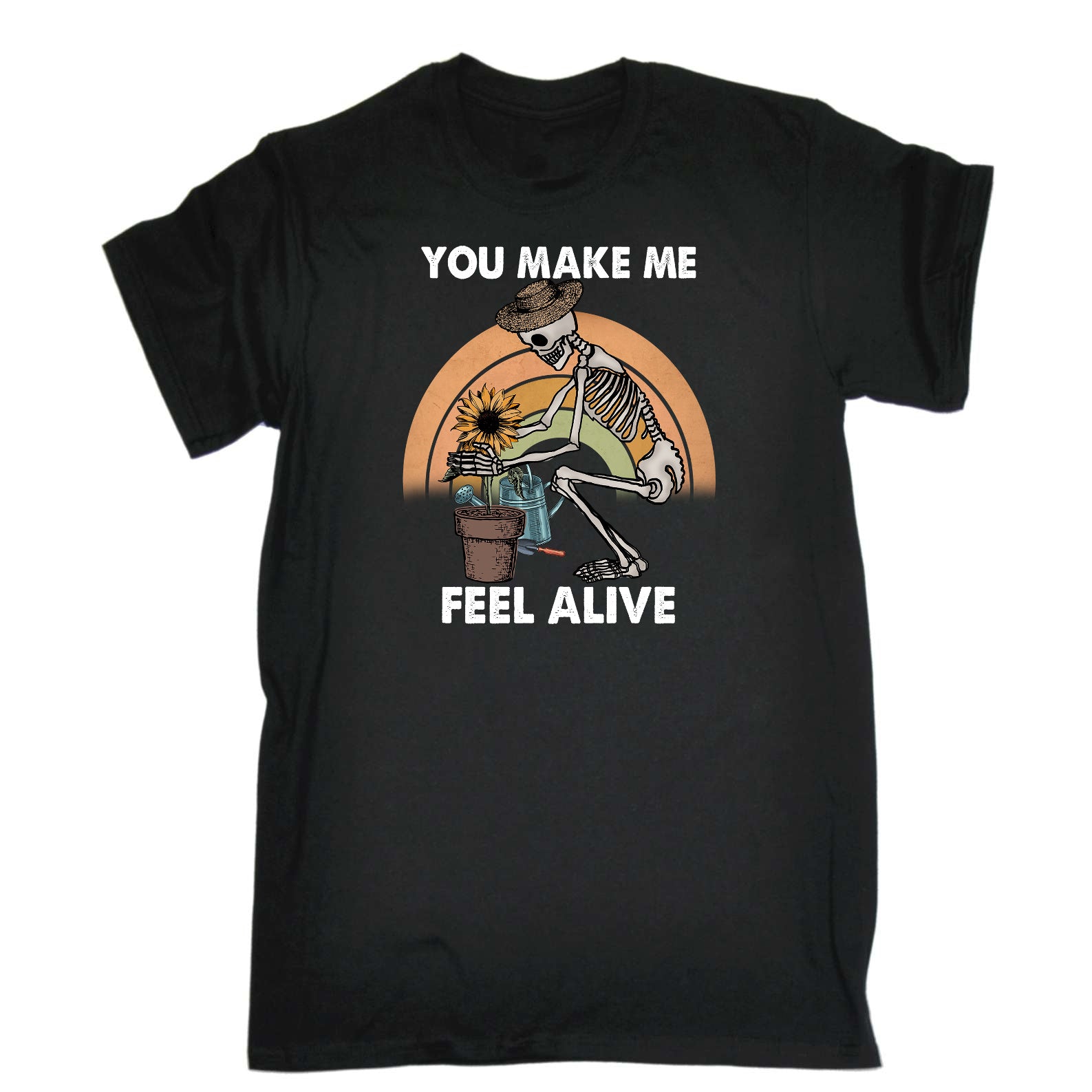 Sunflower Gardening You Make Me Feel Alive - Mens Funny T-Shirt Tshirts